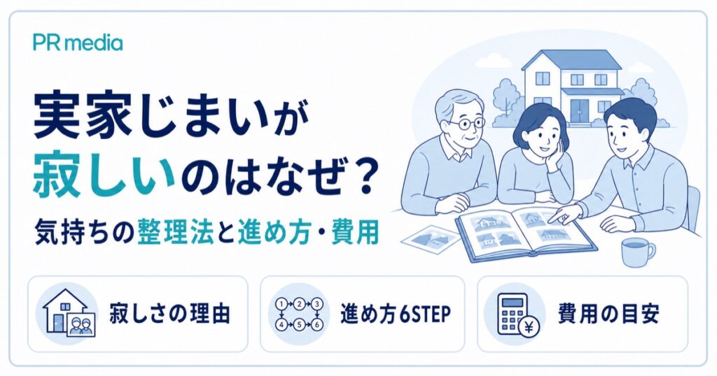 実家じまいが寂しい理由と気持ちの整理法・進め方・費用を専門家が解説するアイキャッチ画像